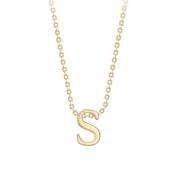 Small Letter Necklace 9ct Yellow Gold