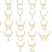 9ct Yellow Gold Letter Necklace - All Letters