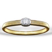 Tubogas Pebble Diamond Bracelet 18ct Yellow Gold