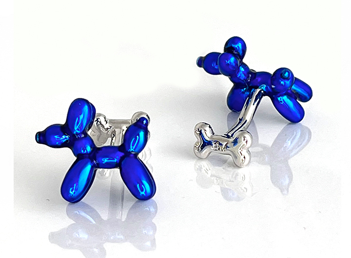 Balloon Dog Cufflinks Blue