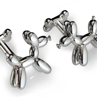 Balloon Dog Cufflinks - Rhodium - C630RH - 1