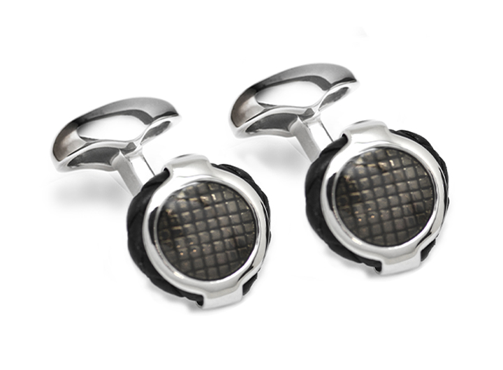 Boatyard Cufflinks Black