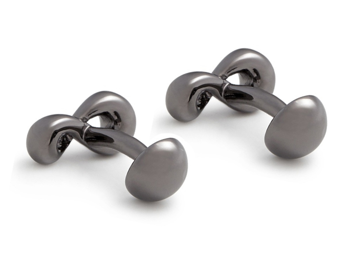 Infinity Cufflinks Black Rhodium