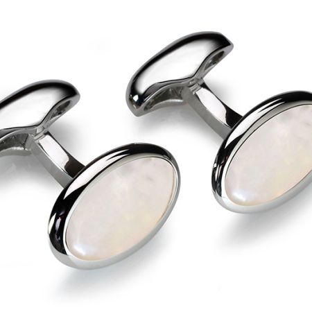 Oval Pumice Cufflinks 