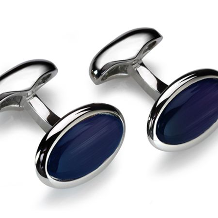 Oval Pumice Cufflinks 