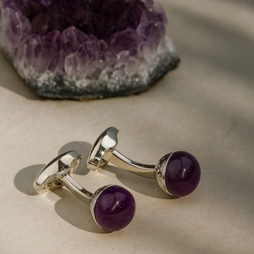 Chakra Cufflinks Amethyst