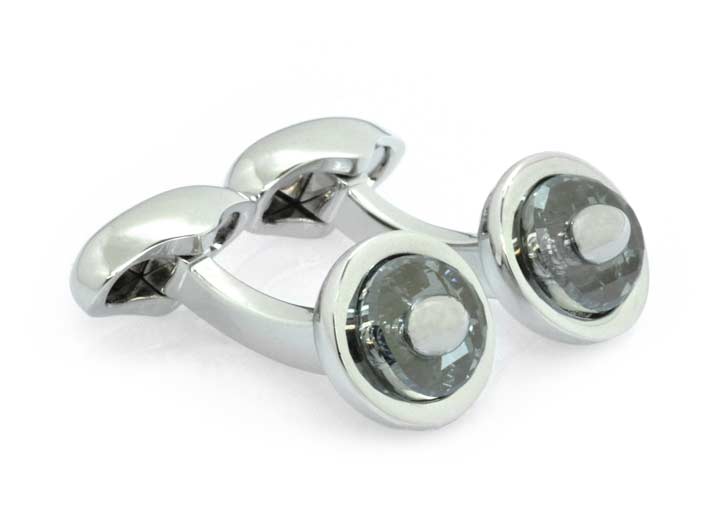 Crystal Button Cufflinks Crystal