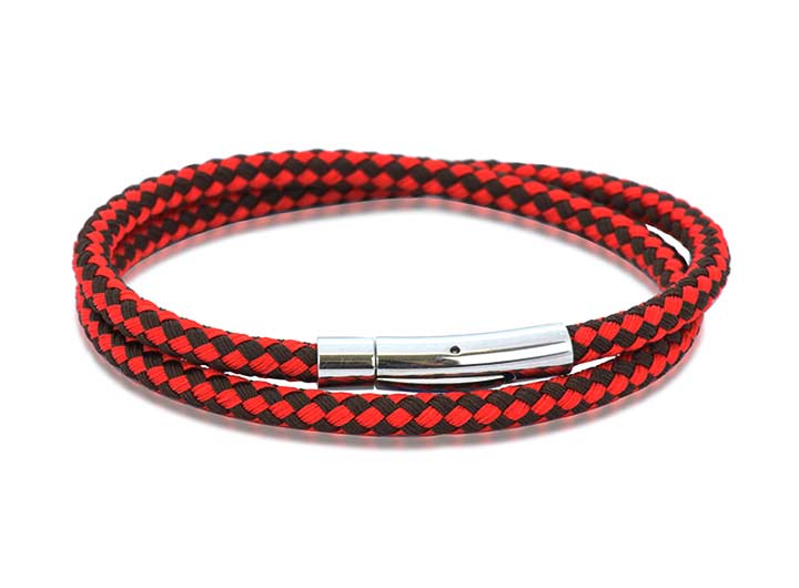 Harlequin Bracelet Red & Brown