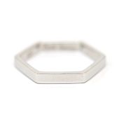 Hexagon Ring Silver