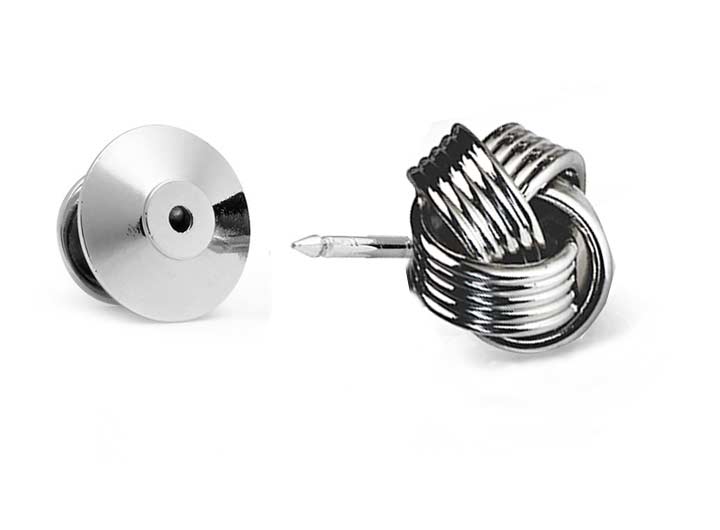 Knot Pin Rhodium