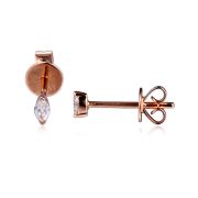 Marquise Diamond Stud Earrings 18ct Rose Gold