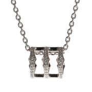 Triple Spear Band Necklace 