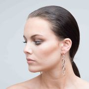Poison Ivy Large Earrings Rose Gold