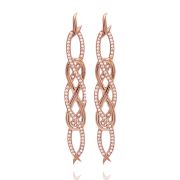 Poison Ivy Large Earrings Rose Gold