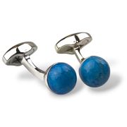 Chakra Power Orb Cufflinks Blue Howlite