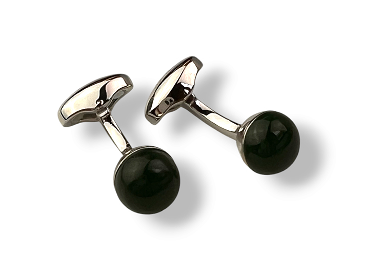 Chakra Power Orb Cufflinks Onyx