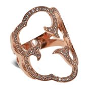 Cloud Ring Crystal Rose Gold