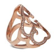 Cloud Ring Crystal Rose Gold