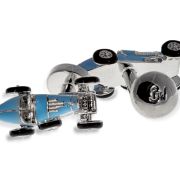 Retro Bug Car Cufflinks Light Blue