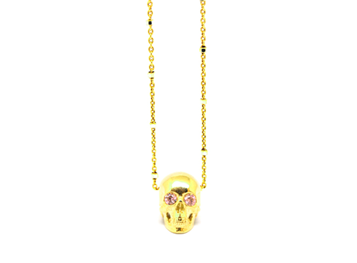 Skull Necklace Gold