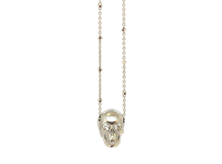 Skull Necklace Silver