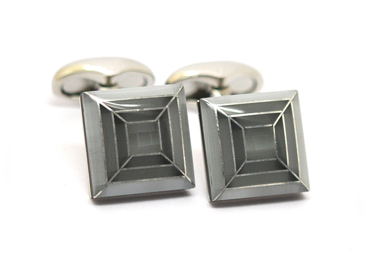 Stream Cufflinks Grey