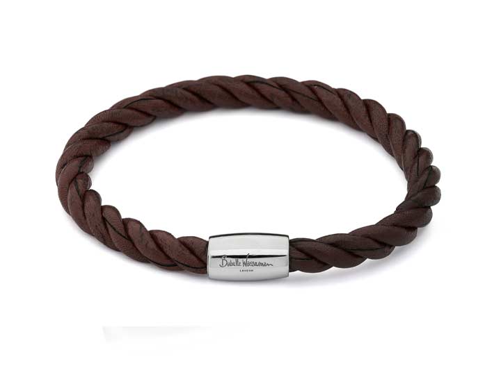 Twist Bracelet Brown Leather