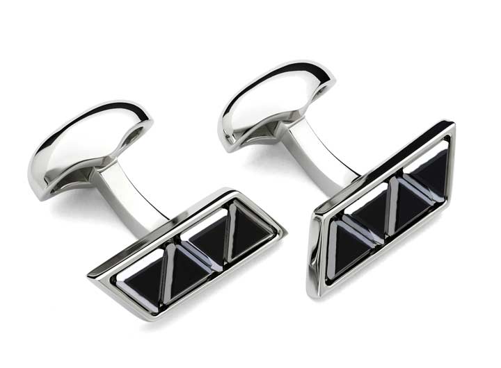 Venetian Cufflinks Jet