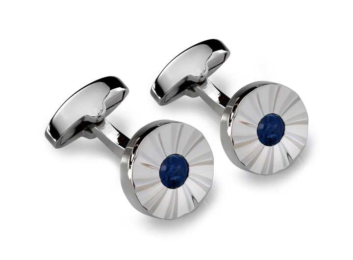 Whirlwind Cufflinks Sodalite